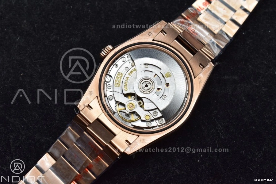 Diamond 671 36 Dial President vr3255 Steel with QF Original Edition V5 Grey Bracelet 904L RG Best Weight) on (Gain Square DayDate 0306